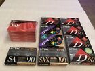 New ListingLOT OF 13 BLANK CASSETTE TAPES SONY TDK 60 90 MINUTES NEW SEALED