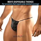 6 Pcs Men's Disposable Thongs Underwear Spa Waxing Tanning Travel Gym (DP112 x1)