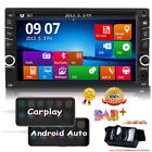 Backup Camera&GPS Double 2Din Car Stereo Radio Carplay Player Bluetooth with Map