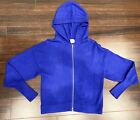 CAbi XS Electric Blue Dressed Up Full Zip Hoodie Sweater 5460