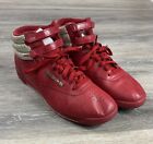 Reebok Classic Freestyle Hi Sneakers Womens 9 Red High Top Shoes