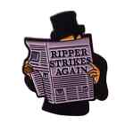 Jack the Ripper Enamel Badge London 1888  Strikes Again Newspaper Horror Retro