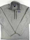 PATAGONIA Better Sweater 1/4 Zip Fleece Pullover Jacket (Gray) Men's Large