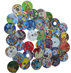 Wholesale DVD Lot of 100 Random Kids Children Family Movies Cartoon - Disc Only