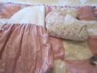 The Peanut Shell Girls Pink & Gray Nursery Bedding Set Comforter Dust Ruffle She