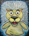 POOKIE Lion Soupy Sales show new original 16x20 canvas painting signed Crowell