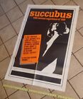 SUCCUBUS Movie Film Poster 1969 Authentic ORIGINAL PRINT Janine Raynaud FETISH