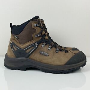 Keen Men’s Wild Sky Mid Brown Leather Waterproof Hiking Boots Size 12.0