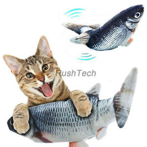 Floppy Moving Fish Cat Toy Realistic Interactive Dancing Wiggle Catnip Toy Gift