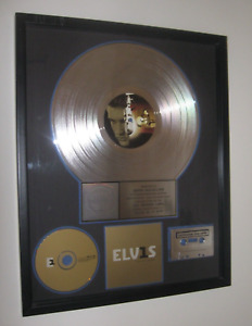 ELVIS PRESLEY RIAA PLATINUM SALES AWARD FOR ALBUM ELVIS 30 #1 HITS