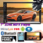 Mirror Link For GPS Double 2Din Car Stereo + Backup Camera Touch Screen US Stock