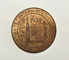 1939  Golden Gate Expo Treasure island Medal 31mm
