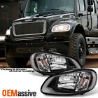 Fit 2004-2012 Freightliner Business Class M2 | 2003-13 M2 106 Black Headlights (For: Freightliner M2 106)