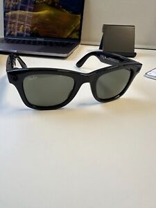 Ray-Ban Stories Wayfarer Smart Glasses - Gloss Black Frames New in box!