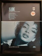Sade Diamond Life Rare Original Promo Poster Ad Framed!