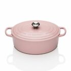 CHIFFON PINK! LE CREUSET 3.5 QT SIGNATURE OVAL DUTCH OVEN MADE in FRANCE! S934