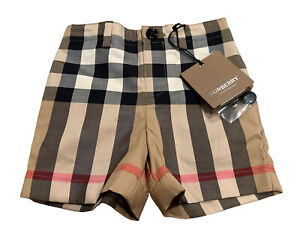 NEW Burberry Boys Mini Royston Vintage Check Shorts Size 18M NWT FREE Shipping