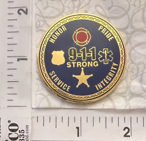 Symbol Arts 911 Strong Emergency Communications Coin Honor Service Integrity
