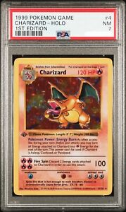 1999 1ST EDITION SHADOWLESS CHARIZARD THICK STAMP PSA GRADED GRAIL