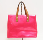 Authentic Louis Vuitton Reade PM Vernis Leather Tote Bag Handbag #27729