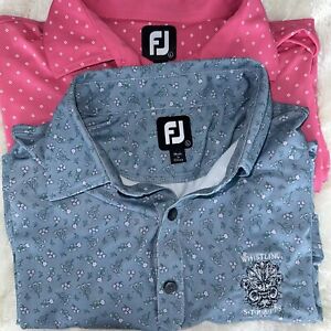Foot joy Men’s Find Polo Large Lot Of 2 New