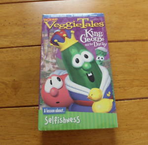 VEGGIETALES KING GEORGE AND THE DUCKY [NEW VHS] SEALED  GREEN TAPE