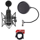 Blue Blackout Spark SL Condenser Recording Microphone+Pop Filter+XLR Cable