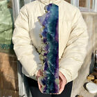 10.2LB Large Natural colored fluorite crystal column obelisk healing specimen