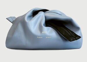 PROENZA SCHOULER x MERIT reversible leather 2in1 clutch bag mini bag black blue