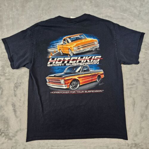 Hotchkis Sport Suspension T-Shirt Men's Large Black Hot Rod Chevy Truck Auto