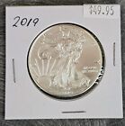 2019 American Silver Eagle BU 1 Oz Coin US $1 Dollar Mint Uncirculated Brilliant