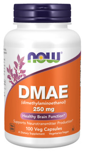 Now Foods DMAE 250 mg, 100 veg caps - Healthy Brain Function