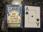 US Bicycle Rider Back Braille Playing Cards 88F Jumbo Index Blue Box Full Cards