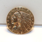 1915 US 2 1/2 Indian Gold Piece AU (Cleaned)