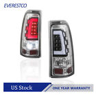 Pair Rear LED Tail Lights For 99-06 Chevy Silverado 99-02 GMC Sierra 1500 2500HD (For: More than one vehicle)