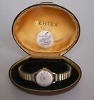 Vintage Ladies Vertex Revue 9k Gold Watch With Original Box, 17 JEWELS, SWISS