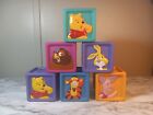 Disney Winnie The Pooh & Friends Soft Rubber Toy Blocks Lot Of Six