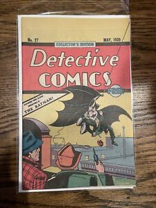 Detective Comics No.27 Collectors Edition 1st Batman Facsimile