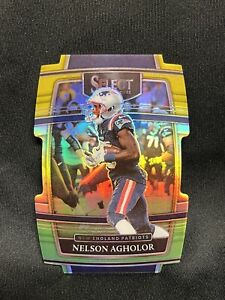 2021 PANINI - SELECT FOOTBALL Nelson Agholor green/yellow die cut #24 Patriots