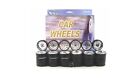 CHROME REPLACEMENT WHEELS & TIRES SET RIMS FOR 1/24 SCALE CARS AND TRUCKS 2003