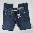 Gap 1969 Selvedge Men’s Straight Jeans 28x30 Dark Cotton Button Fly NEW