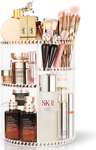 360 Rotating Makeup Organizer Set Organizador De Maquillaje Perfumes Accesorios