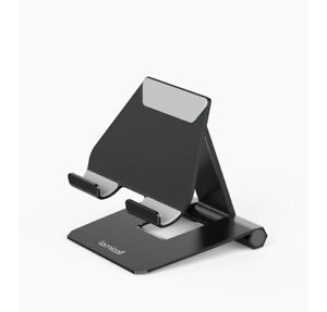Metal Adjustable Folding Mount Desktop Stand Desk Holder For iPad Tablet Black