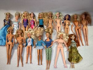 Huge Barbie Lot Of 17 Vintage/Newer Some W/clothes Or W/O Different Brands Read!