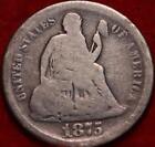 1875-S San Francisco Mint Silver Seated Liberty Dime