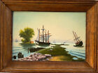 New Listing“Spit” Odessa Vintage 1990 Ukranian Oil Painting 6.5x4.5 inches by N. Marienko