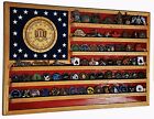 Federal Bureau of investigation FBI Challenge Coin Display Flag/70-90 Coins TRAD