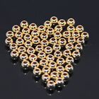 TMIGOO 100Pcs 14k 4mm Gold Filled Spacer Beads for Jewelry Making, 14k Gold F...