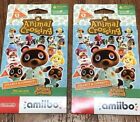 Nintendo Animal Crossing amiibo LOT of 2 Packs BONUS 5 extra Blind Bag Cards