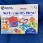 Sort-'Em-Up Pups 28 Pieces, Ages 3+ Sorting & Matching Toys, Learning Resourses